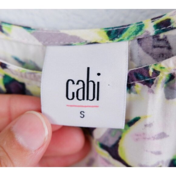 Cabi Womens Rayon Pattern Handkerchief Hem Midi Dress, small - Picture 10 of 11